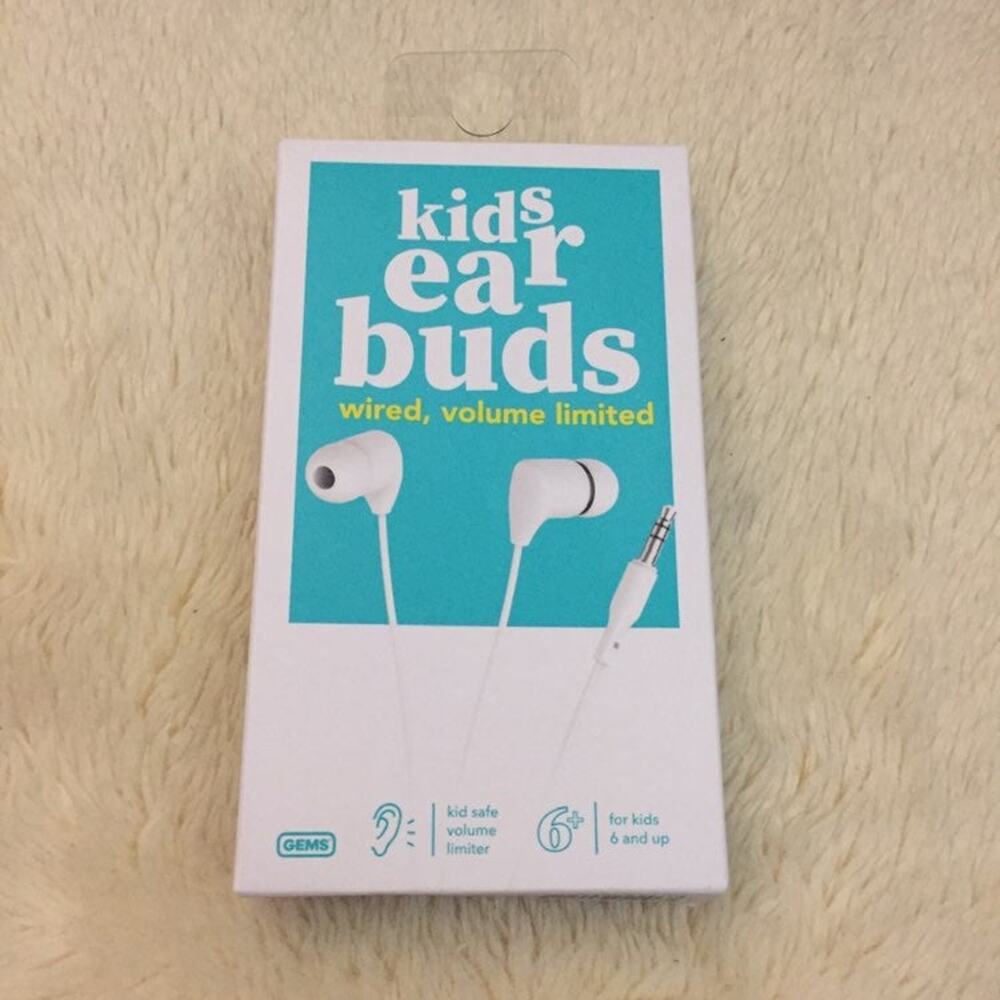 Gems Wired Kids Earbuds - white